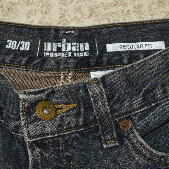 Urban Pipeline Regular Fit Blue Jeans, Dark Blue, 30/30 - Picture 2 of 14